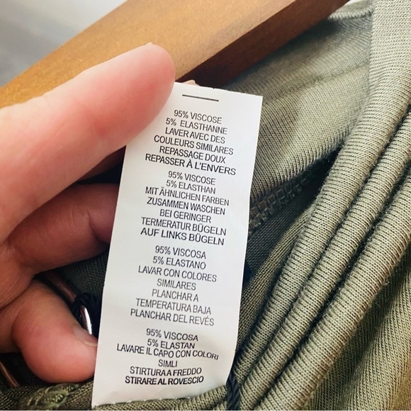 Pretty Little Thing Khaki High Waisted Jersey Legging NWT Size:2 - Picture 6 of 7